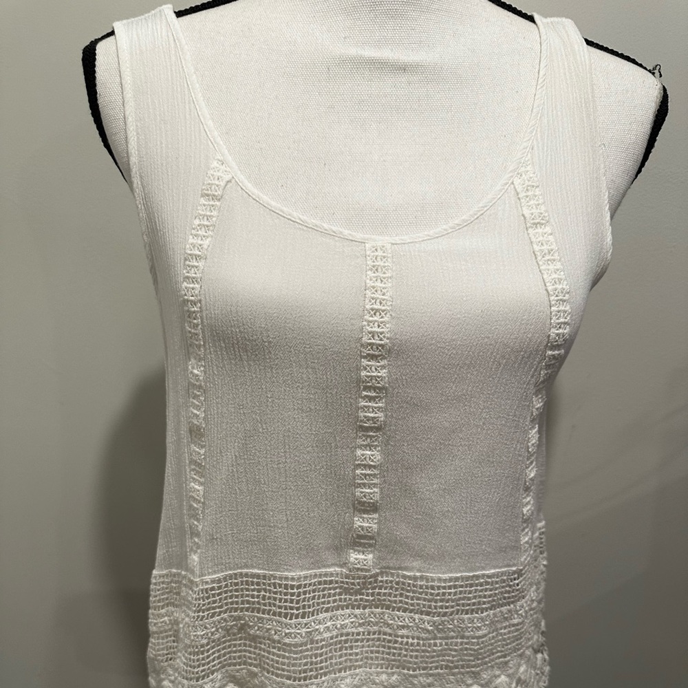 White lace shirt
